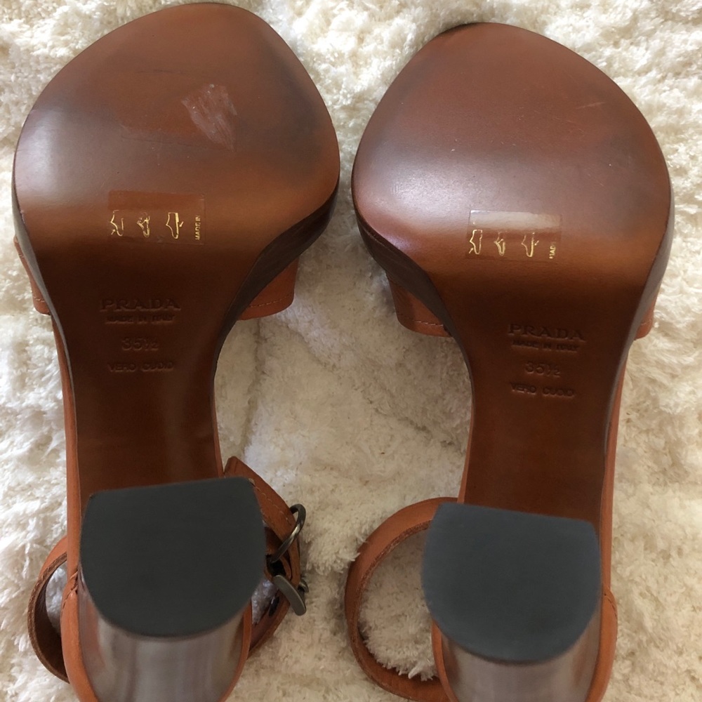 Prada Platform Sandals. Size 35.5 But Fits 6. NIB! - Picture 5 of 6